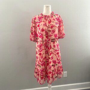 JODIFL Pink Floral Mini Dress